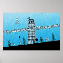 Pisa Tower Posters