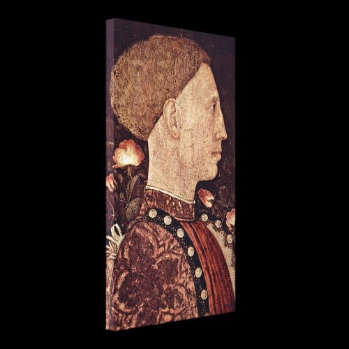 Pisanello - Portrait of Lionello dEste Stretched Canvas Prints