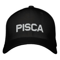 PISCA Offical Black Cap embroidered hats