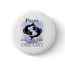 Pisces About You Pinback Buttons