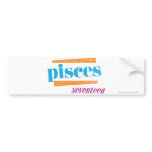 Pisces Aqua Bumper Sticker