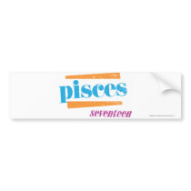 Pisces Aqua bumper stickers