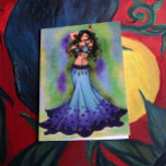 Pisces Belly Dancer Art Greeting Cards