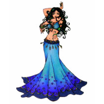 Pisces Belly Dancer Art t-shirts by LacyChenault Pisces Belly Dancer Art t-shirts