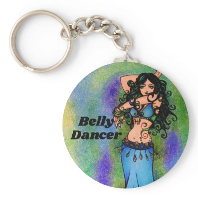Pisces Belly Dancer Key Chain by LacyChenault