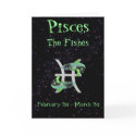 Pisces Birthday Card