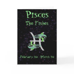 Pisces Birthday Card