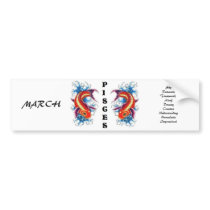 Pisces Bumper Sticker bumper stickers