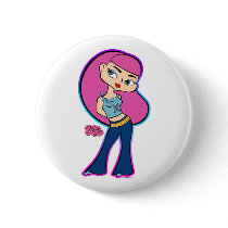 Pisces Button by zodiacgirlz Pisces Button