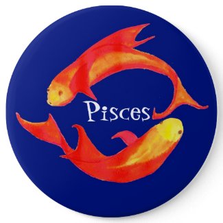 'Pisces' Button or Badge button