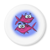 pisces cartoon magnets