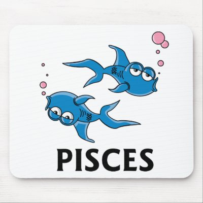 Pisces Cartoon Mouse Mats by alternateworlds
