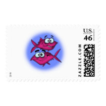 pisces cartoon stamps