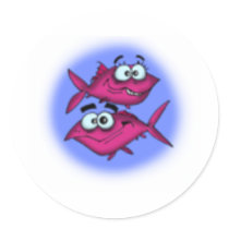 pisces cartoon stickers by clubsakai pisces cartoon stickers