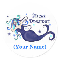 Pisces Dreamer Customizable Stickers