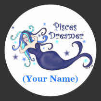Pisces Dreamer Customizable Stickers