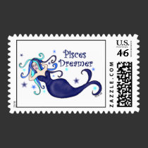 Pisces Dreamer Mermaid Postage postage