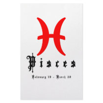 Pisces, February 19 - March 20 stationery by ab_photodesigner Pisces, February 19 - March 20 stationery