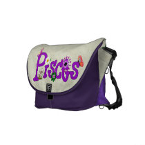 Pisces Flowers Commuter Bags
