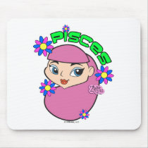 Pisces Mousepad by zodiacgirlz Pisces Mousepad