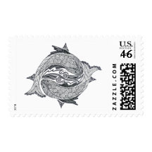 Pisces No. 2 Postage Stamp