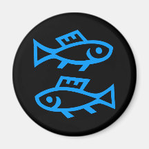Pisces Refrigerator Magnets