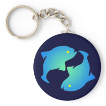 Pisces Silhouette keychains