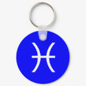 Pisces Symbol keychains by artberry Pisces Symbol keychains