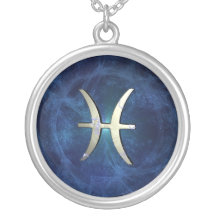 Pisces symbol necklaces