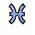 Pisces Symbol (style1_blue) t-shirt by AstrologicalDesigns Pisces Symbol (style1_blue) t-shirt