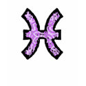 Pisces Symbol (style1_purple) t-shirt by AstrologicalDesigns Pisces Symbol (style1_purple) t-shirt