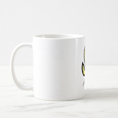 Pisces Symbol style 1 yellow mug by AstrologicalDesigns