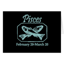 Pisces Teal cards