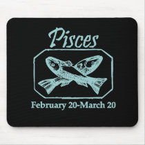 Pisces Teal mousepads