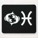 Pisces with Symbol mousepads by horoscope_signs Pisces with Symbol mousepads