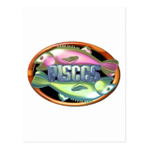 Pisces zodiac astrology by Valxart Postcard