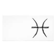 Pisces. Zodiac Astrology Sign. Photo Cards