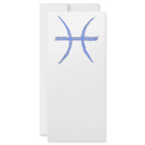 Pisces. Zodiac Astrology Sign. Rack Cards