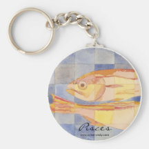Pisces Zodiac Key Chain