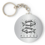 Pisces Zodiac Keychain