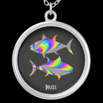 Pisces Zodiac Locket necklaces