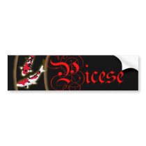Pisces Zodiac Moon Bumper Sticker