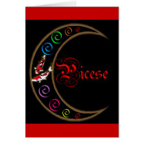 Pisces Zodiac Moon cards by Art_by_Maria Pisces Zodiac Moon cards