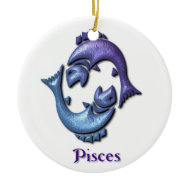 Pisces Zodiac Ornament ornament