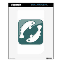 Pisces Zodiac Sign Decal For The NOOK Color