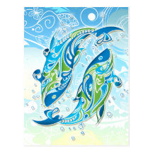 Pisces Zodiac Sign Post Card