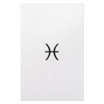 Pisces - Zodiac Sign Customized Stationery