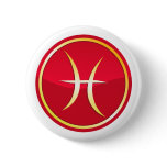 Pisces - Zodiac Signs Pinback Buttons