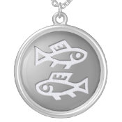 Pisces Zodiac Star Sign Premium Silver necklaces
