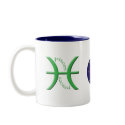 Pisces Zodiac Symbol Mug by PlanetZodiac Pisces Zodiac Symbol Mug